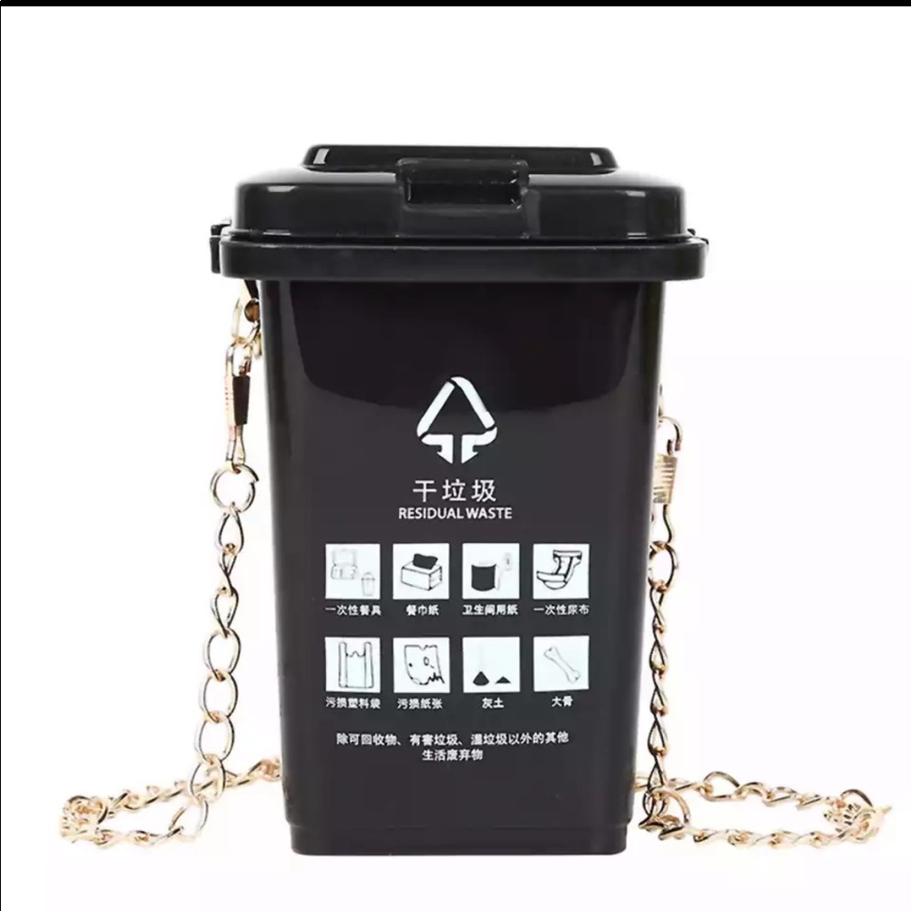 Cute trash can shoulder bag - Picture 3 of 4